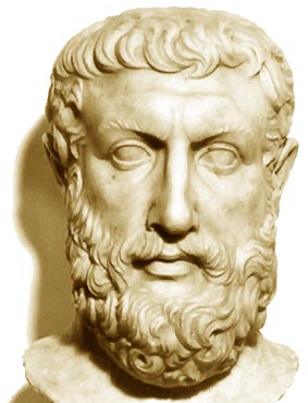 Figure 4: A bust thought to represent Parmenides (source: Wikimedia.org).